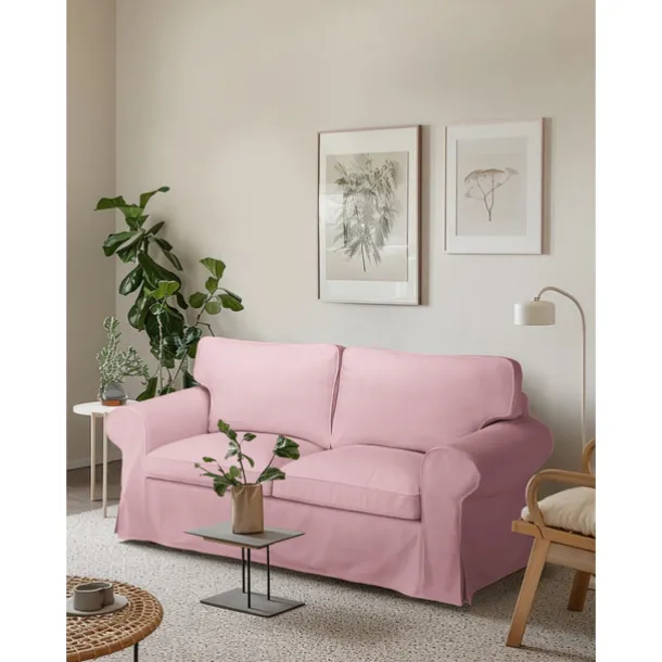 2 Seat Sofa Cover or 2 Seat Sofa Bed Cover with Cushion Covers and Backrest Covers For Ektorp Couch Slipcover Washable Furniture Protector LITB PRIME cover Ektcover