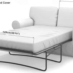 2 Seat Sofa Cover or 2 Seat Sofa Bed Cover with Cushion Covers and Backrest Covers For Ektorp Couch Slipcover Washable Furniture Protector LITB PRIME cover Ektcover