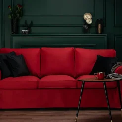 3 Seater Sofa Cover, Cotton Couch Cover with 3 Cushion Cover and 3 Backrest Cover For Ektorp Slipcover Washable Furniture Protector LITB PRIME cover Ektcover