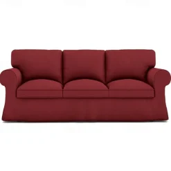 3 Seater Sofa Cover, Cotton Couch Cover with 3 Cushion Cover and 3 Backrest Cover For Ektorp Slipcover Washable Furniture Protector LITB PRIME cover Ektcover