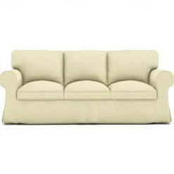 3 Seater Sofa Cover, Cotton Couch Cover with 3 Cushion Cover and 3 Backrest Cover For Ektorp Slipcover Washable Furniture Protector LITB PRIME cover Ektcover