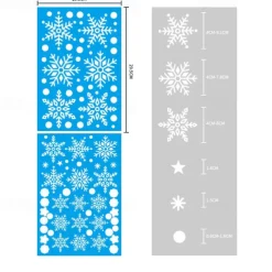 1 Set Christmas Window Stickers Santa Claus Sticker Merry Christmas Decorations for Home Navidad Xmas Ornament Gift New Year