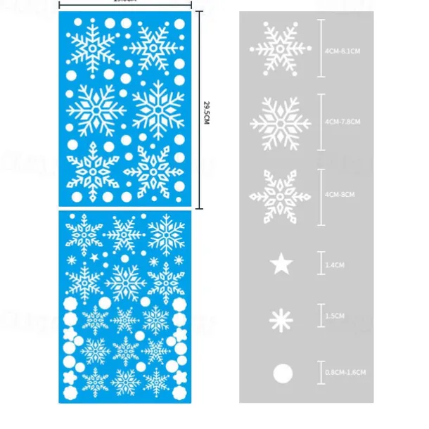 1 Set Christmas Window Stickers Santa Claus Sticker Merry Christmas Decorations for Home Navidad Xmas Ornament Gift New Year