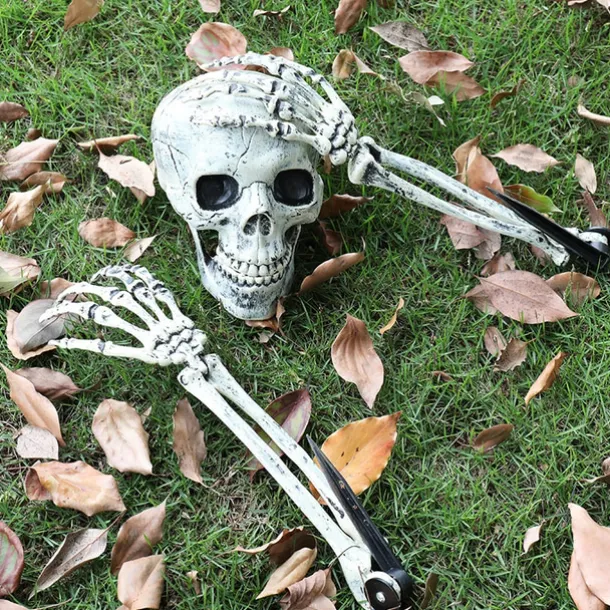 1 set Halloween Decorations Halloween Entertaining, Holiday Decorations Party Garden Wedding Decoration 13.5X18.5/9.5X37 cm Halloween Skeleton Decoration