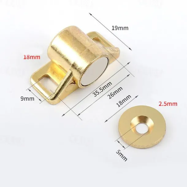 1 Set, Magnet Cabinet Door Catch, Magnetic Furniture Door Stopper, Strong Powerful Neodymium Magnets Latch Cabinet Catches Furniture Accessories