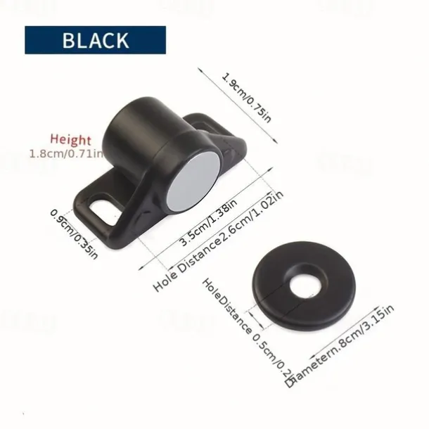 1 Set, Magnet Cabinet Door Catch, Magnetic Furniture Door Stopper, Strong Powerful Neodymium Magnets Latch Cabinet Catches Furniture Accessories