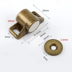 1 Set, Magnet Cabinet Door Catch, Magnetic Furniture Door Stopper, Strong Powerful Neodymium Magnets Latch Cabinet Catches Furniture Accessories
