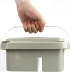 1 Set Multifunctional 3 In 1 Wash Pen Bucket With Pen Holder And Painting Palette Lid Paint Brush Basin Brush Tub Washing Tool For Art Painting Gouache Watercolor Acrylic Oil Painting