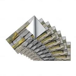 6/12/36 Sheets White Tile Stickers, Peel and Stick Vinyl Backsplash Tiles Self Adhesive Waterproof Oilproof Tiles Retro Style DIY Home Decor for Kitchen Bathroom