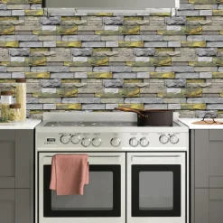 6/12/36 Sheets White Tile Stickers, Peel and Stick Vinyl Backsplash Tiles Self Adhesive Waterproof Oilproof Tiles Retro Style DIY Home Decor for Kitchen Bathroom