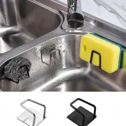 304 Sink Sponge Rack Drain Storage Shelf Stainless Steel Kitchen Wire Ball Rag Organizer Holder Kitchen storage rack