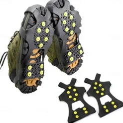 10 Studs Anti-Skid Shoe Cover Snow Road Wear-resistant Snow Claw Shoes Ice Climbing Shoe Spikes Grip Crampons Cleats Overshoes