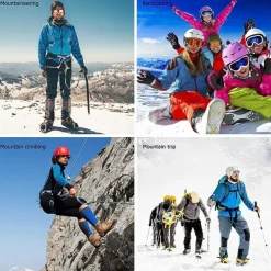 10 Studs Anti-Skid Shoe Cover Snow Road Wear-resistant Snow Claw Shoes Ice Climbing Shoe Spikes Grip Crampons Cleats Overshoes