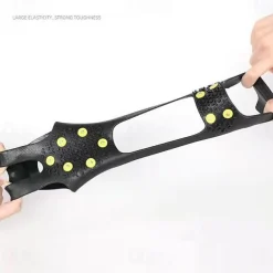 10 Studs Anti-Skid Shoe Cover Snow Road Wear-resistant Snow Claw Shoes Ice Climbing Shoe Spikes Grip Crampons Cleats Overshoes