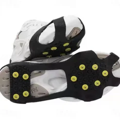 10 Studs Anti-Skid Shoe Cover Snow Road Wear-resistant Snow Claw Shoes Ice Climbing Shoe Spikes Grip Crampons Cleats Overshoes