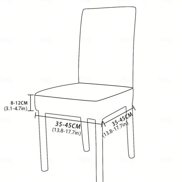 100% Waterproof Chair Seat Covers for Dining Room Chairs 1 Pcs, High Back Dining Chair Cover Stretch Jacquard Chair Seat Slipcovers Protector Removable and Washable Kitchen