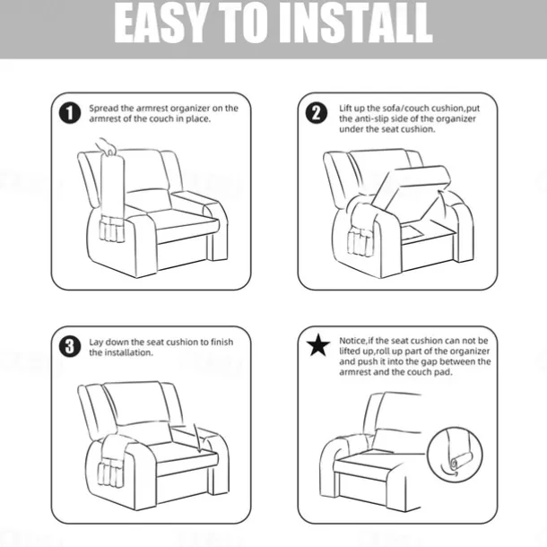 100% Waterproof Armrest Covers Backrest Set,Quilted Couch Arm Cover with One Side Pocket for 1/2/3 Recliner Seat Headrest Covers, Non-Slip Furniture Protector for Sofa Recliner Chair