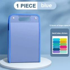 A4 File Folder Organizer,Back to School 13 Pockets Expanding Accordion Document Holder, Student Exam Paper Storage Bag