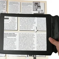 A4 Lenses Large Sheet Magnifier Magnifying Glass Book Reading Lens Page Glass Lens Magnification Aid Fresnel Lentes Magnifier