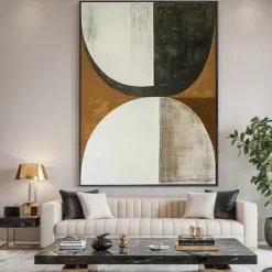 Abstract Brown Oil Painting on Canvas handmade Abstract Modern Hand Painting Wall Art hand Painted modern stone painting On Canvas painting abstract painting