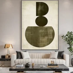 Abstract Brown Oil Painting on Canvas handmade Abstract Modern Hand Painting Wall Art hand Painted modern stone painting On Canvas painting abstract painting