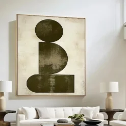 Abstract Brown Oil Painting on Canvas handmade Abstract Modern Hand Painting Wall Art hand Painted modern stone painting On Canvas painting abstract painting