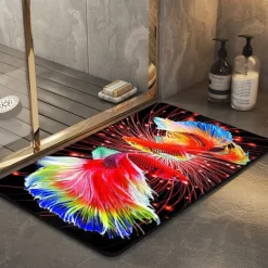 Abstract Graph Bathroom Bath Mats Creative Absorbent Bathroom Rug Diatomaceous Earth Non Slip mats