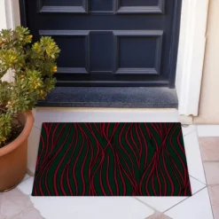 Abstract Line Doormat Floor Mats Washable Rugs Kitchen Mat Non-Slip Oil Proof Rug Indoor Outdoor Mat Bedroom Decor Bathroom Mat Entrance Rug