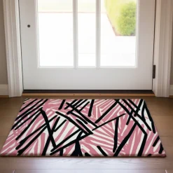 Abstract Line Doormat Floor Mats Washable Rugs Kitchen Mat Non-Slip Oil Proof Rug Indoor Outdoor Mat Bedroom Decor Bathroom Mat Entrance Rug