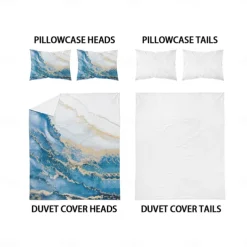Abstract Marble Textured Duvet Cover Set - Includes Duvet Cover and Pillowcases - Elegant and Modern Design - Soft and Comfortable Fabric - Perfect for Adding a Touch of Luxury to Your Bedroom Decor - Easy to Clean and Maintain
