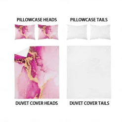 Abstract Marble Textured Duvet Cover Set - Includes Duvet Cover and Pillowcases - Elegant and Modern Design - Soft and Comfortable Fabric - Perfect for Adding a Touch of Luxury to Your Bedroom Decor - Easy to Clean and Maintain
