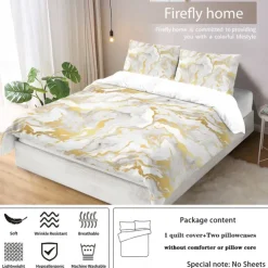 Abstract Marble Textured Duvet Cover Set - Includes Duvet Cover and Pillowcases - Elegant and Modern Design - Soft and Comfortable Fabric - Perfect for Adding a Touch of Luxury to Your Bedroom Decor - Easy to Clean and Maintain