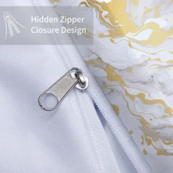 Abstract Marble Textured Duvet Cover Set - Includes Duvet Cover and Pillowcases - Elegant and Modern Design - Soft and Comfortable Fabric - Perfect for Adding a Touch of Luxury to Your Bedroom Decor - Easy to Clean and Maintain