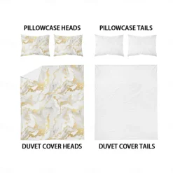 Abstract Marble Textured Duvet Cover Set - Includes Duvet Cover and Pillowcases - Elegant and Modern Design - Soft and Comfortable Fabric - Perfect for Adding a Touch of Luxury to Your Bedroom Decor - Easy to Clean and Maintain