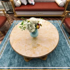 Abstract Marble Wallpaper Mural White Marble Wall Covering Sticker Peel and Stick Removable PVC/Vinyl Material Self Adhesive Wall Decor 300x60cm/118.1x23.62in for Living Room, Kitchen, Bathroom