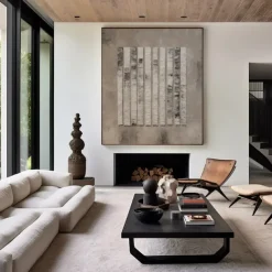 Abstract oil painting hand painted Beige Brown and Green Painting handmade Brown wabi sabi artwork oil painting hand painted Textured Oil Painting Beige Oil Painting Abstract Canvas Art Modern decor