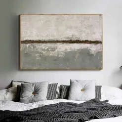 Abstract oil painting large hand painted Beige Painting handmade wabi sabi artwork oil painting hand painted Textured grey Oil Painting Beige Oil Painting Abstract Canvas Art Modern decoration
