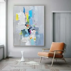 Abstract painting Handmade Modern colorful pattle knife oil painting Hand Painted Wall Art Abstract Paintings On Canvas Acrylic Sea oil painting Wall Art Ocean Fine Art oil painting fro bedroom art