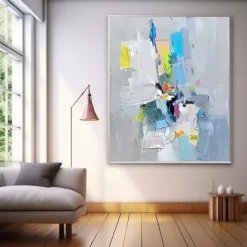 Abstract painting Handmade Modern colorful pattle knife oil painting Hand Painted Wall Art Abstract Paintings On Canvas Acrylic Sea oil painting Wall Art Ocean Fine Art oil painting fro bedroom art
