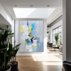 Abstract painting Handmade Modern colorful pattle knife oil painting Hand Painted Wall Art Abstract Paintings On Canvas Acrylic Sea oil painting Wall Art Ocean Fine Art oil painting fro bedroom art