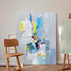 Abstract painting Handmade Modern colorful pattle knife oil painting Hand Painted Wall Art Abstract Paintings On Canvas Acrylic Sea oil painting Wall Art Ocean Fine Art oil painting fro bedroom art