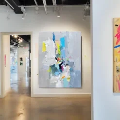 Abstract painting Handmade Modern colorful pattle knife oil painting Hand Painted Wall Art Abstract Paintings On Canvas Acrylic Sea oil painting Wall Art Ocean Fine Art oil painting fro bedroom art