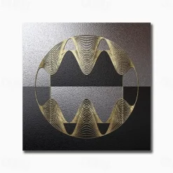 Abstract Wall Art Canvas Black Gold Geometric Prints and Posters Painting Modern Nordic Luxury Wall Art Living Room Home Decoration No Frame