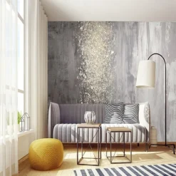 Abstract Wallpaper Mural Grey Wall Murals Covering Sticker Peel and Stick Removable PVC/Vinyl Material Self Adhesive/Adhesive Required Wall Decor for Living Room, Kitchen, Bathroom