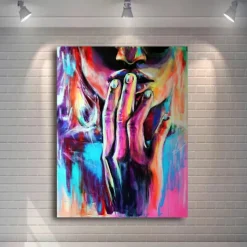 Abstract Woman Nude Canvas Painting Sexy Body Art Canvas Painting Print Sex Posters Wall Art Pictures Modern Bedroom Home Decor
