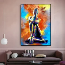Abstract Woman Nude Canvas Painting Sexy Body Art Canvas Painting Print Sex Posters Wall Art Pictures Modern Bedroom Home Decor