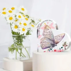 Acrylic Christian Gifts For Women Inspirational Gifts With Bible Verse Prayers Inspirational Desk Decor Engraved Heart Keepsake Religious Gifts Birthday Gift Friendship Gifts For Women