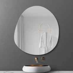 Acrylic Mirror Wall Sticker - Self-Adhesive, Irregular Cloud Design for Bathroom, Dressing Table, and Wardrobe - No Drilling Required