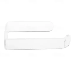 Acrylic Toilet Paper Holder Self Adhesive Tissue Rack Wall Mounted Bathroom Kitchen Roll Hook Modern Black Hanger