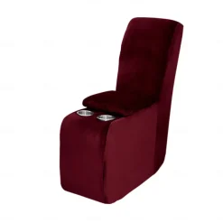 Additional Console Recliner Covers for The L Shape Sectional Burgundy Recliner Sofa Covers Velvet Stretch Additional Console Cover for Reclining L Shape Sofa Cover Thick Soft Washable